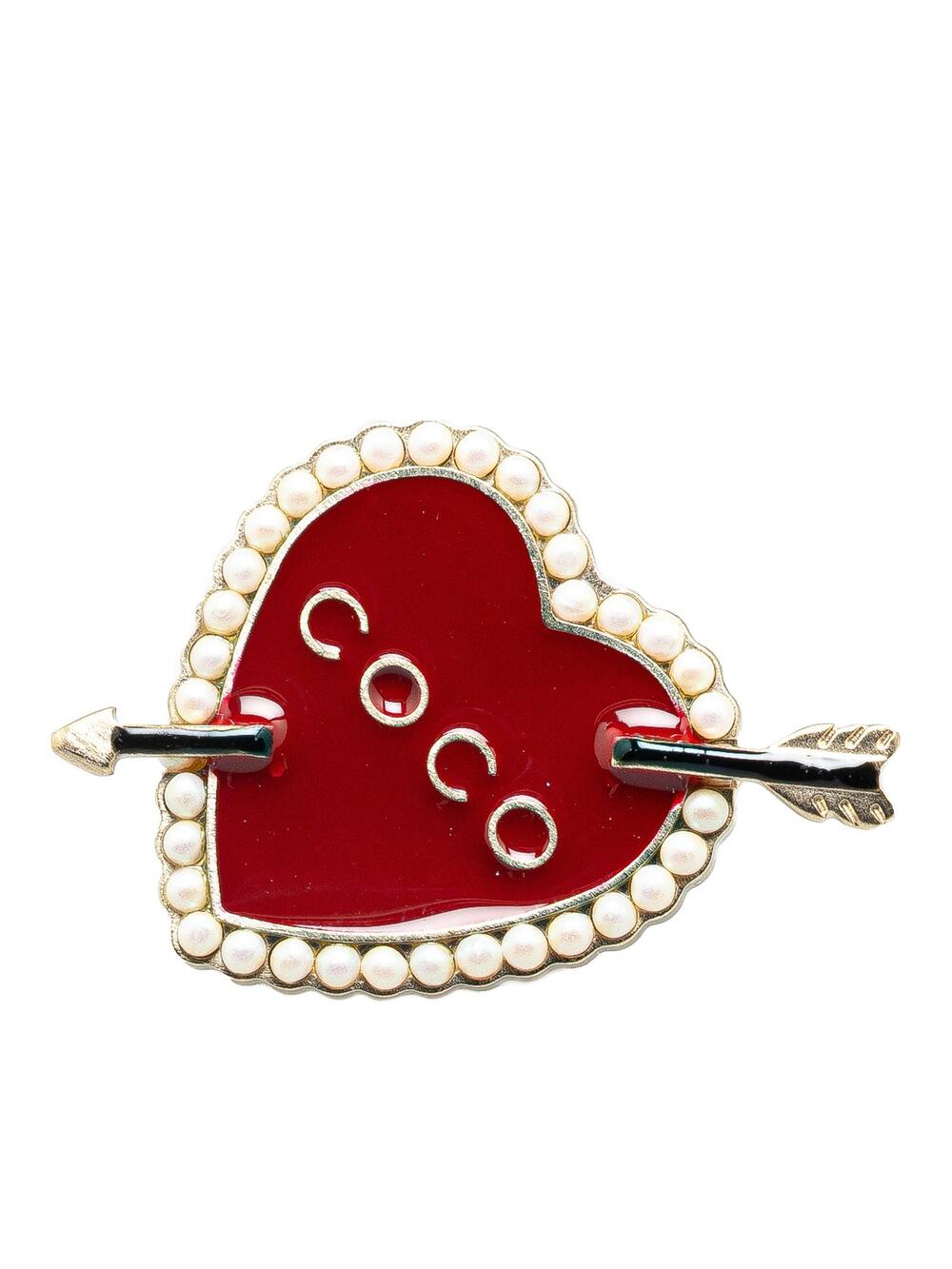 Chanel Gold Plated Enamel Faux Pearl #369854C62B